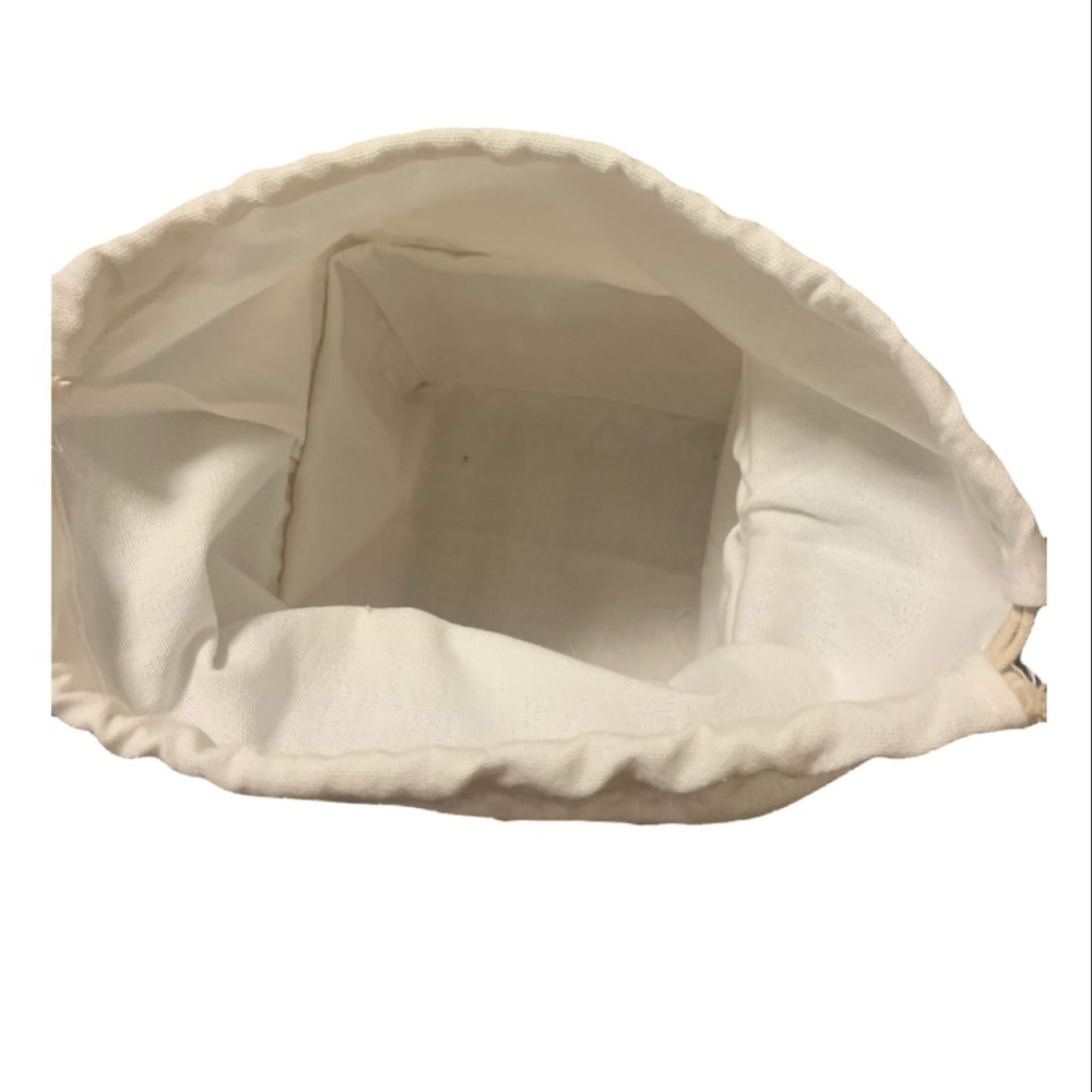 1 left! Faux Pearl Rattan Khaki Small Bucket Bag - Picture 16 of 16